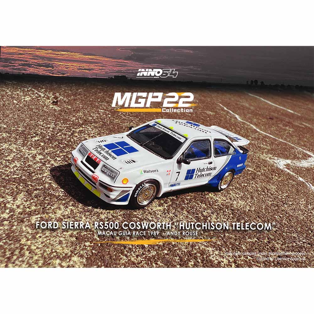 INNO64 1:64 FORD SIERRA RS500 COSWORTH #7 "Hutchison Telecom" Macau Guia Race 1989 Macau Grand Prix 2022 Special Edition