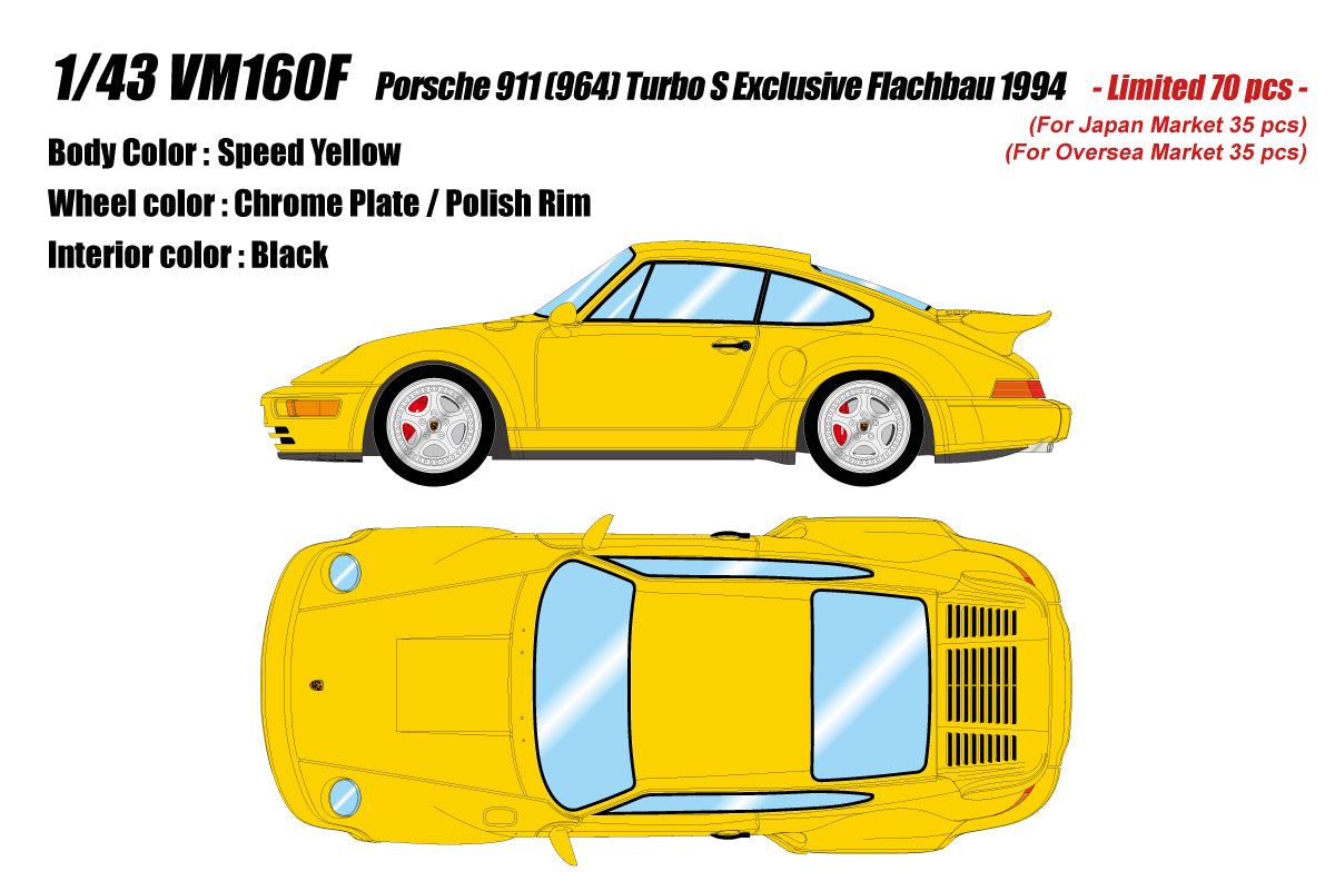 *PREORDER* Make Up Co., Ltd. / Vision 1:43 Porsche 911 (964) Turbo S Exclusive Flachbau 1994