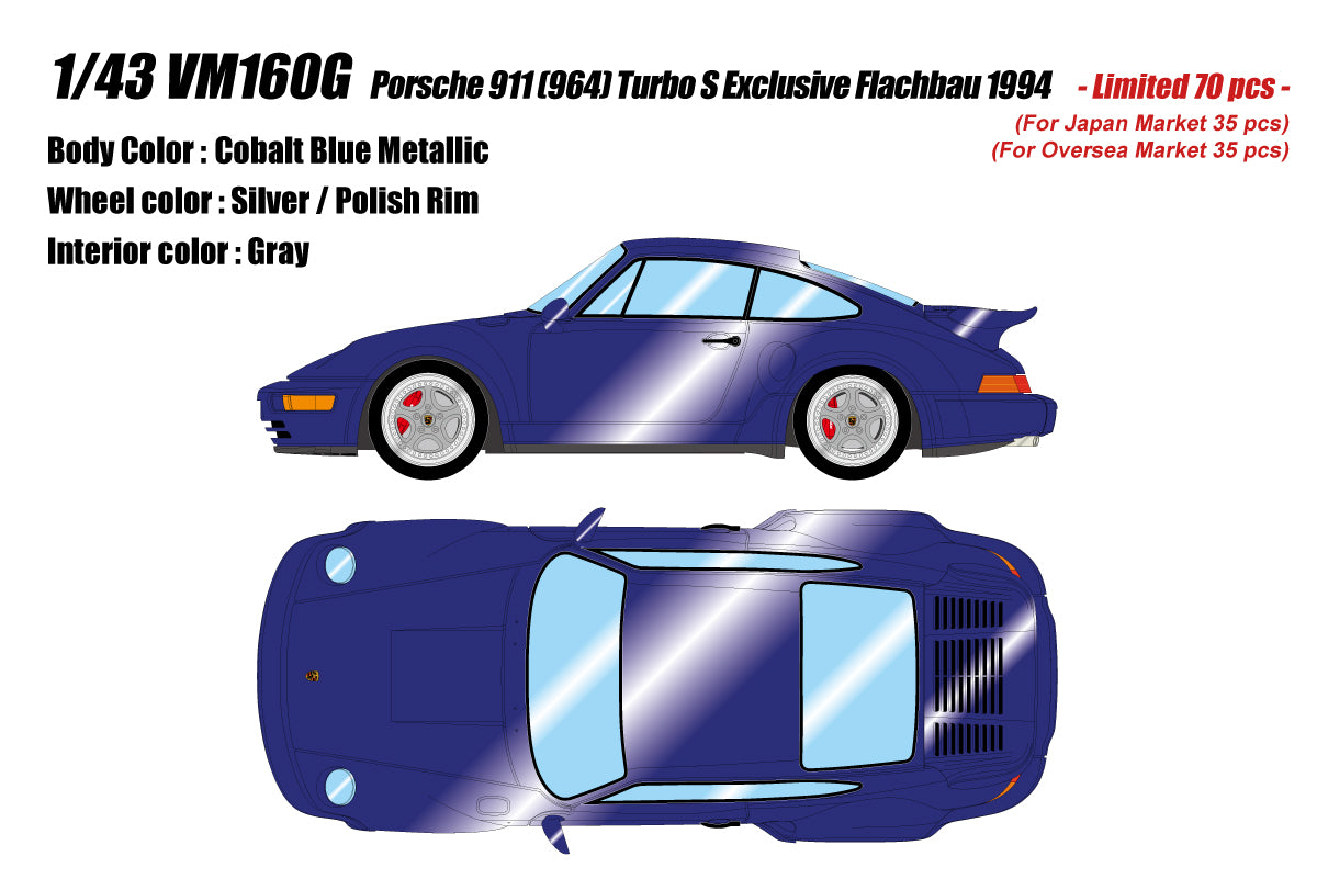 *PREORDER* Make Up Co., Ltd. / Vision 1:43 Porsche 911 (964) Turbo S Exclusive Flachbau 1994