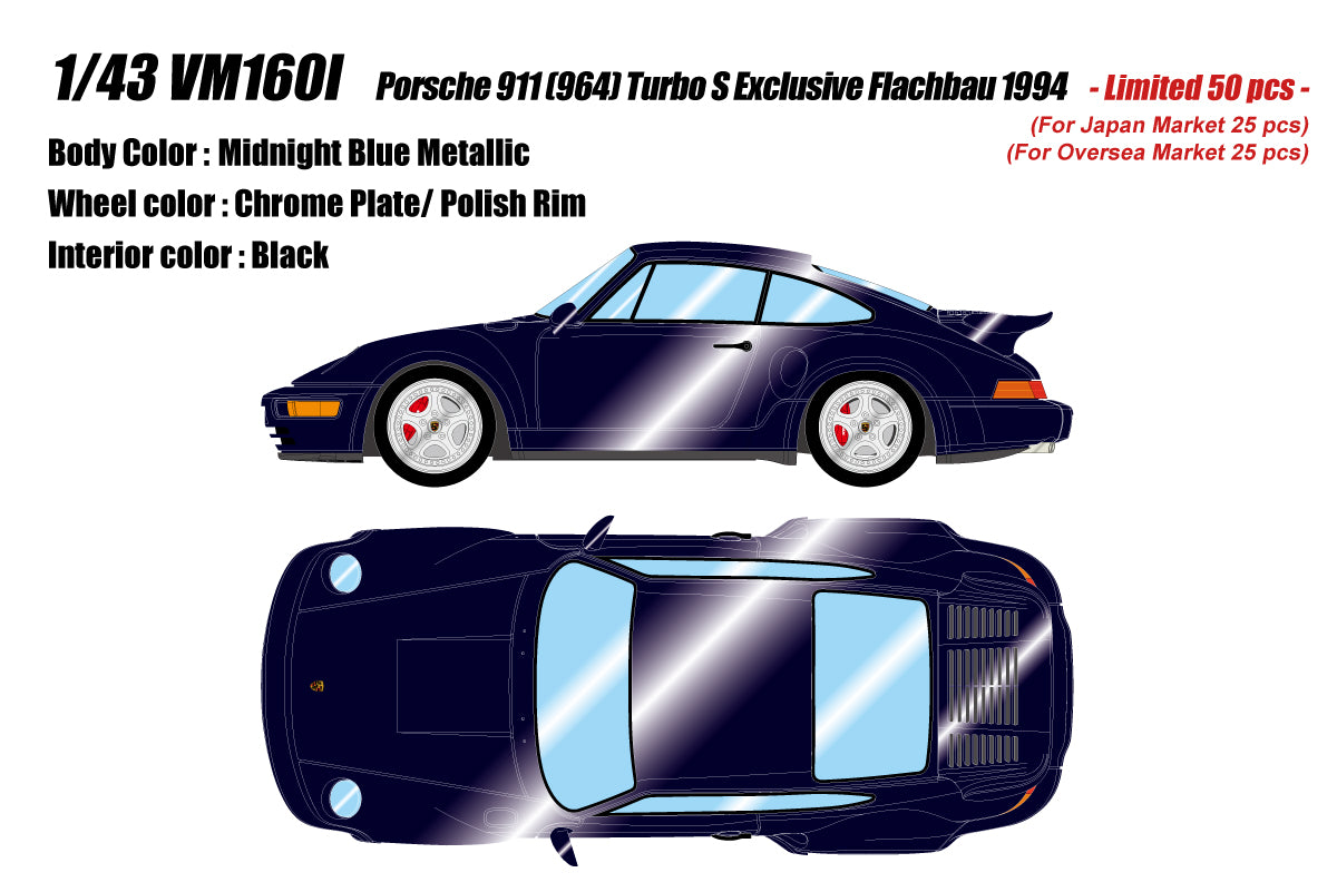 *PREORDER* Make Up Co., Ltd. / Vision 1:43 Porsche 911 (964) Turbo S Exclusive Flachbau 1994