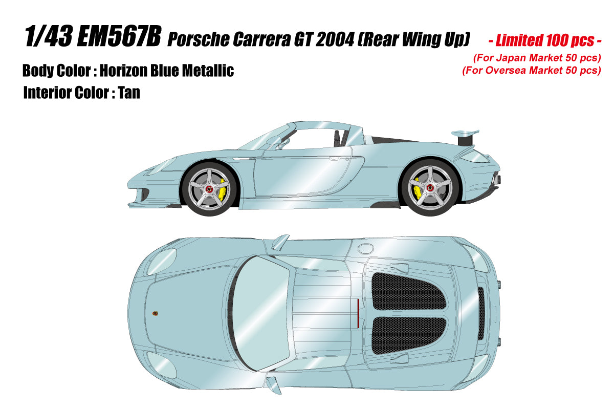 Make Up Co., Ltd. / EIDOLON 1:43 Porsche Carrera GT 2004 Rear Wing Up