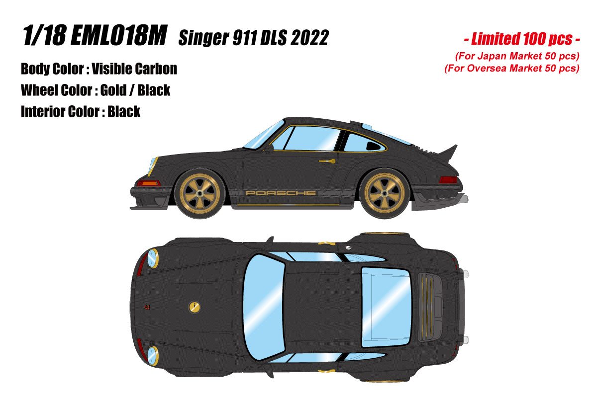 Make Up Co., Ltd / Eidolon 1:18 Porsche 911 DLS 2023 in Visible Carbon