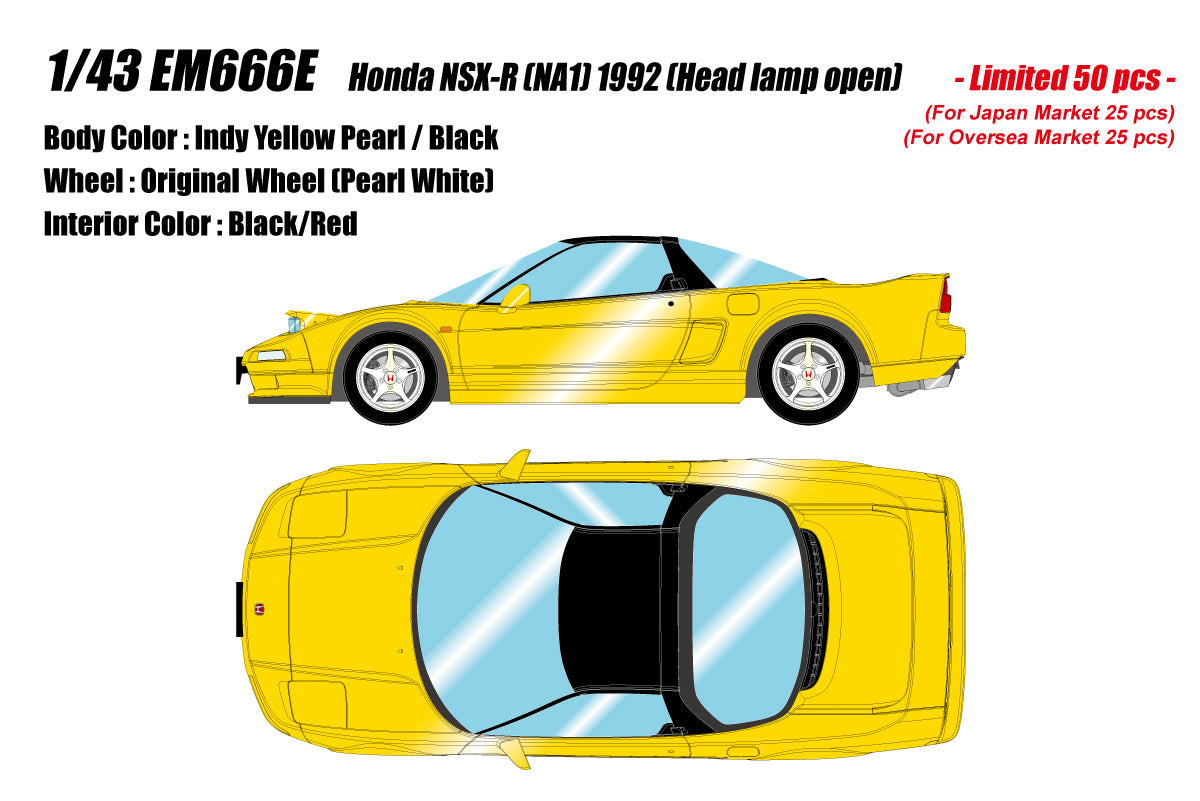 Make Up Co., Ltd. / EIDOLON 1:43 Honda NSX-R (NA1) 1992 with Open Head Lamp