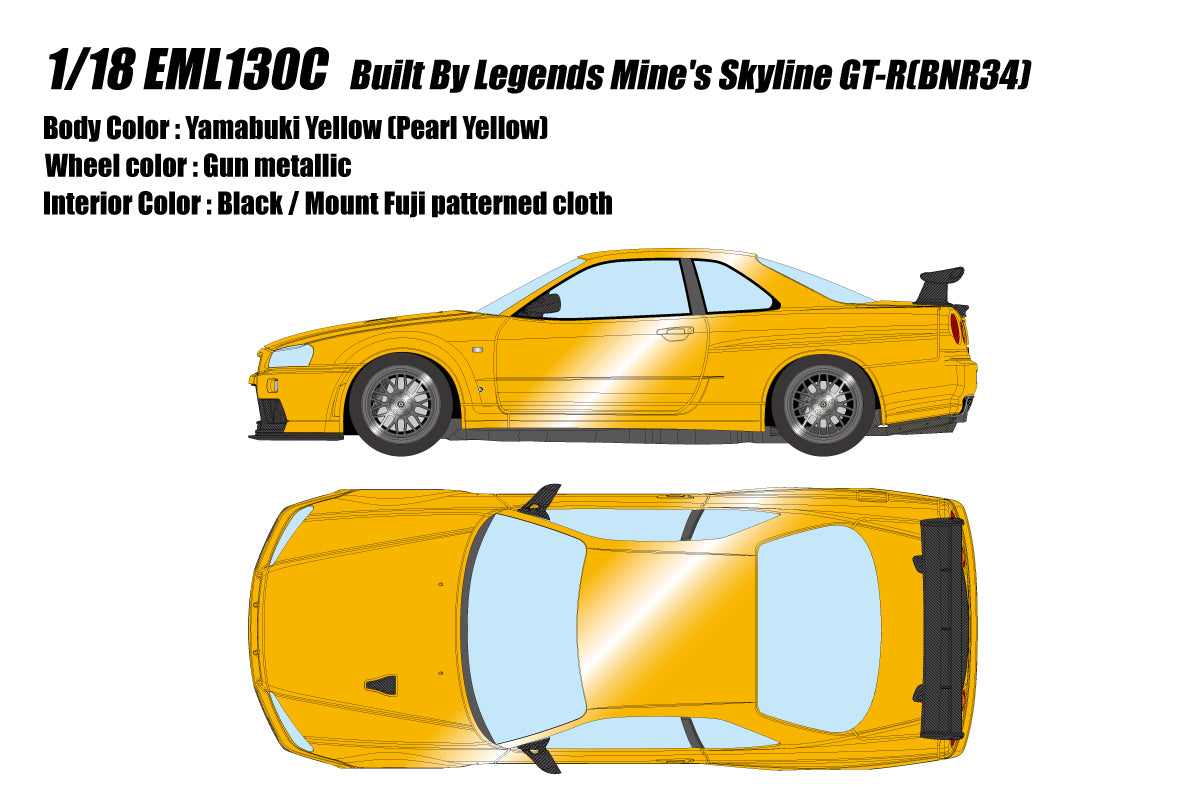 *PREORDER* Make Up Co., Ltd / Eidolon 1:18 Nissan Skyline GT-R (BNR34) BUILT BY LEGENDS Mine's