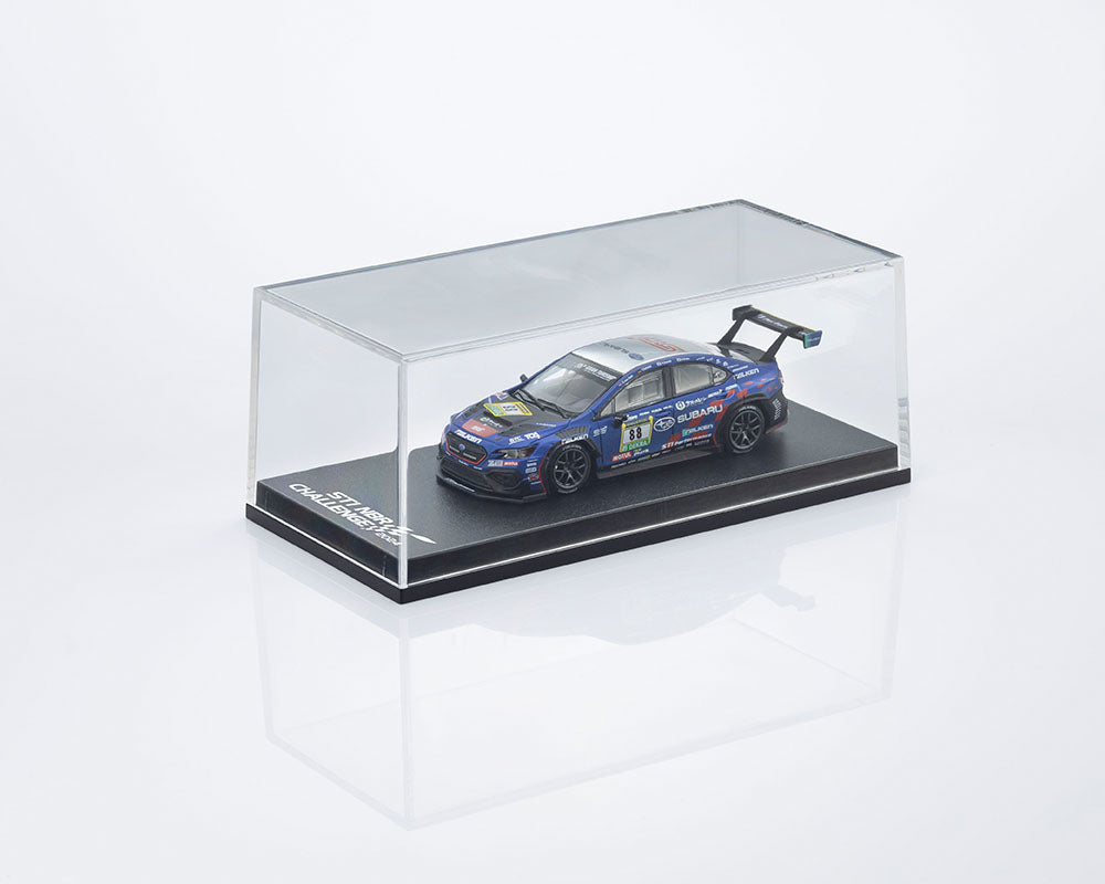 *PREORDER* Kyosho 1:64 Minicar Book Edition Subaru WRX NBR2024 with MOTN LED Base Compatible in Blue