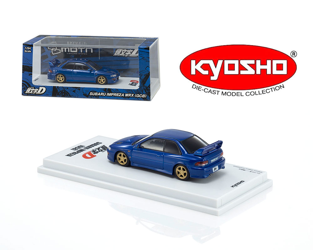 *PREORDER* Kyosho 1:64 Initial D Subaru Impreza WRX STi with LED MOTN Base Compatible