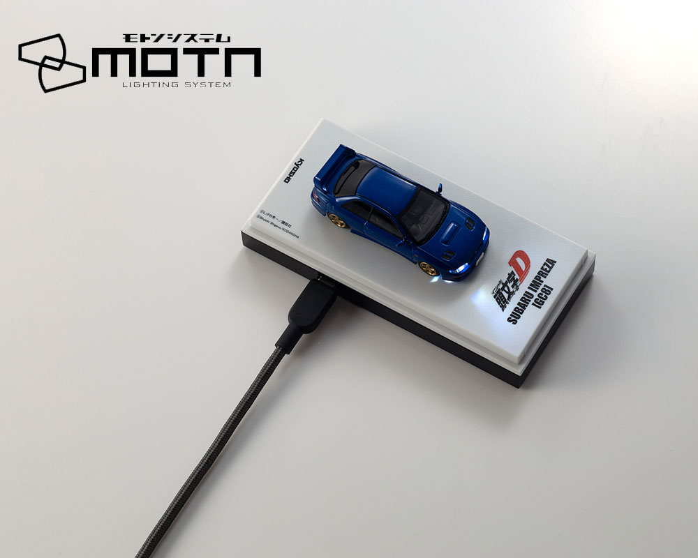*PREORDER* Kyosho 1:64 Initial D Subaru Impreza WRX STi with LED MOTN Base Compatible