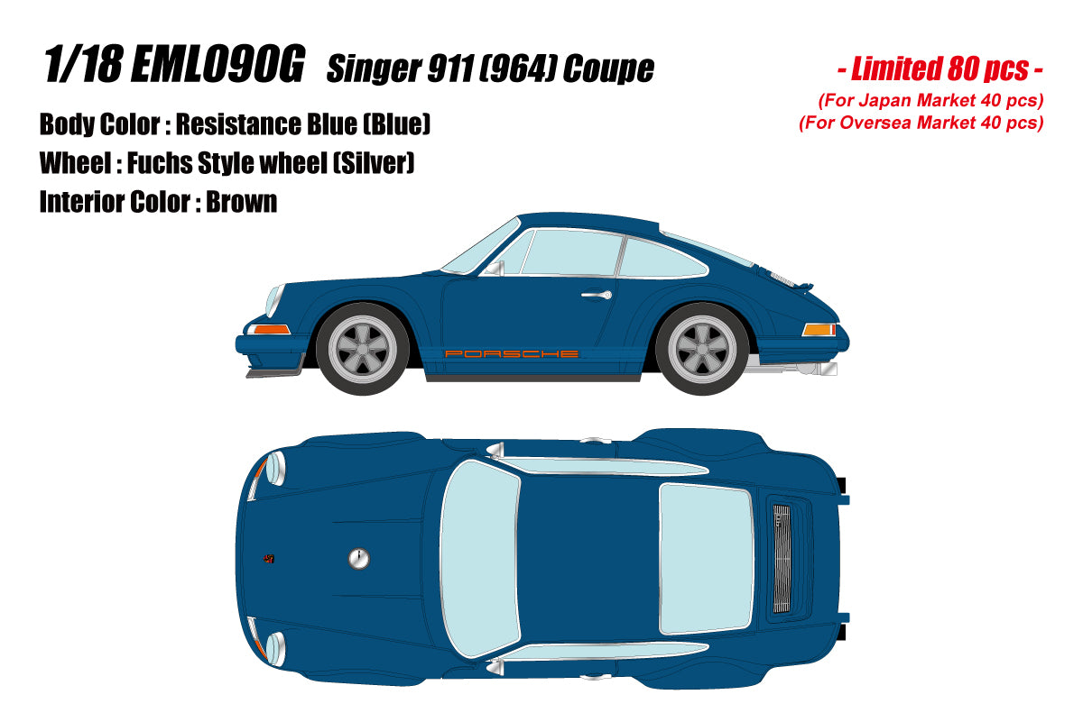 Make Up Co., Ltd / Eidolon 1:18 Porsche 911 (964) Singer Coupe