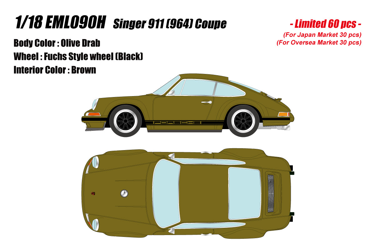 Make Up Co., Ltd / Eidolon 1:18 Porsche 911 (964) Singer Coupe