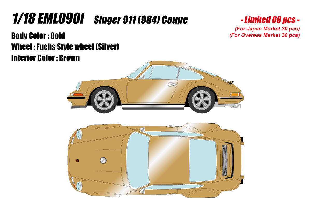 Make Up Co., Ltd / Eidolon 1:18 Porsche 911 (964) Singer Coupe