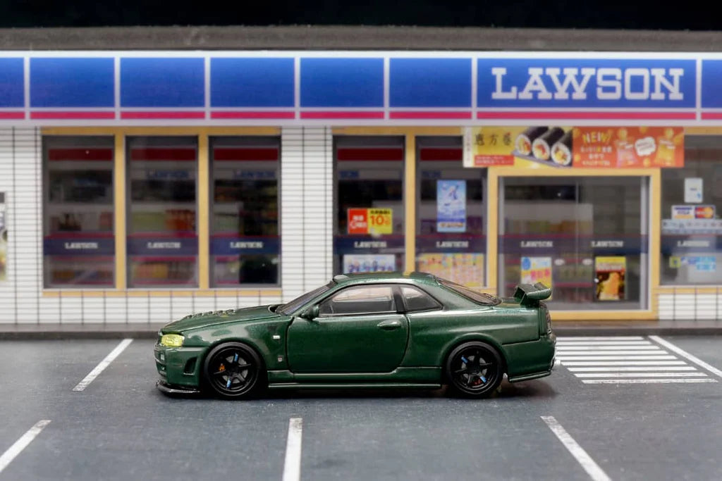 MotorHelix 1:64 Nissan Skyline GT-R R34 (NISMO) Customized in Dark Green