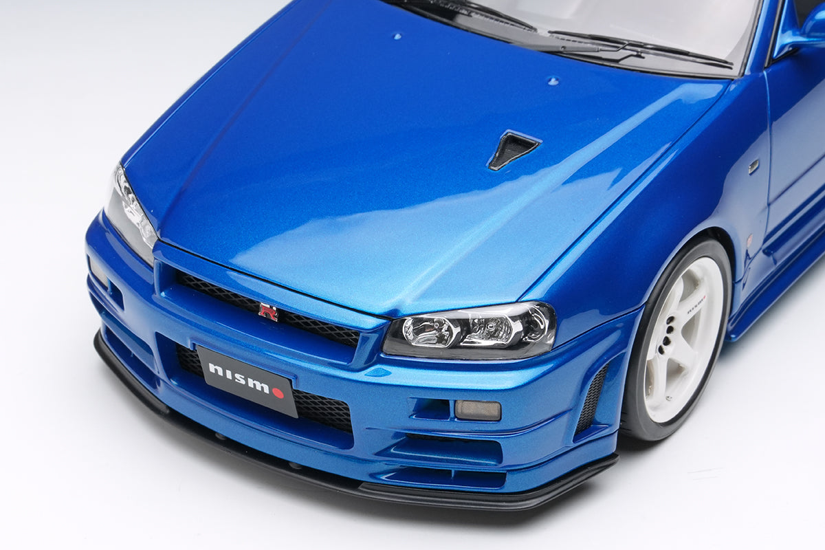 Make Up Co., Ltd / Eidolon 1:18 Nissan Skyline GT-R (BNR34) NISMO S-Tune Version 2004 in Bayside Blue