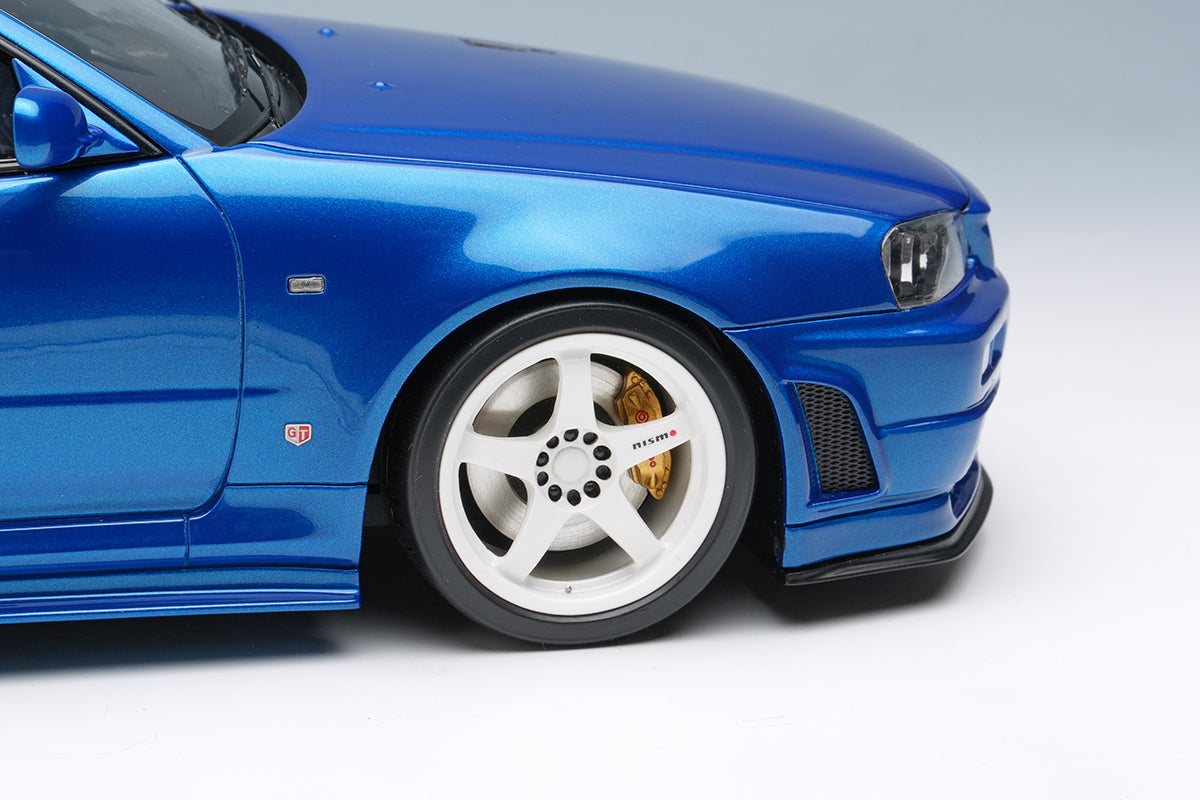 Make Up Co., Ltd / Eidolon 1:18 Nissan Skyline GT-R (BNR34) NISMO S-Tune Version 2004 in Bayside Blue