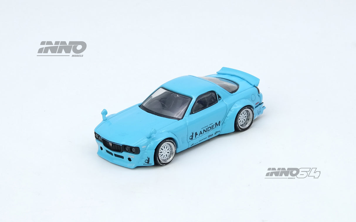 *PREORDER* INNO64 1:64 Pandem Rocket Bunny RX-7 (FD3S) in Tiffany Blue
