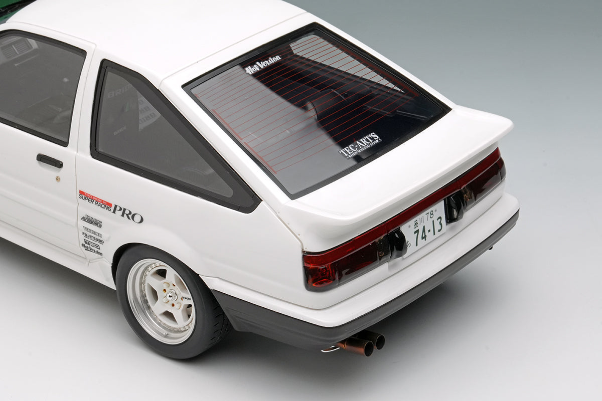 *PREORDER* Make Up Co., Ltd. 1:18 Toyota Sprinter Trueno (AE86) 3Door TK-Street Late Ver. – White