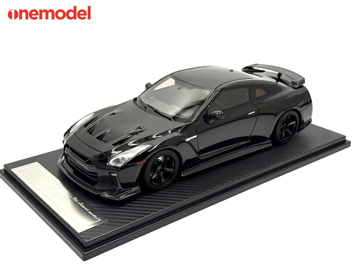 *PREORDER* One Model 1:18 Nissan GT-R R35 Custom Edition in Glossy Black