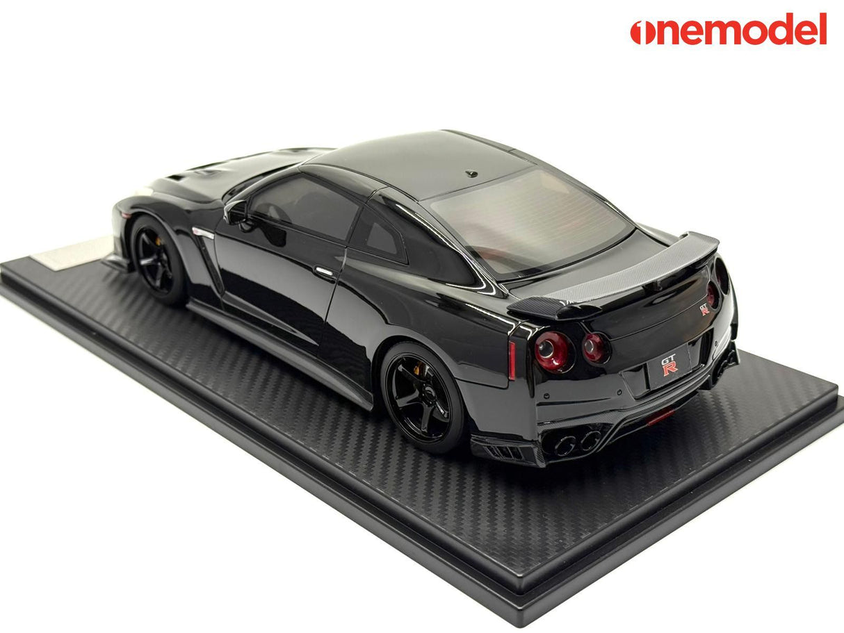 *PREORDER* One Model 1:18 Nissan GT-R R35 Custom Edition in Glossy Black