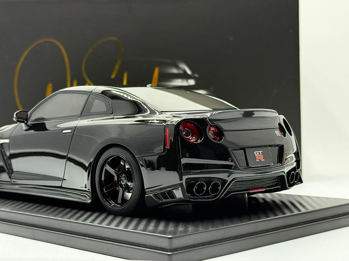*PREORDER* One Model 1:18 Nissan GT-R R35 Custom Edition in Glossy Black