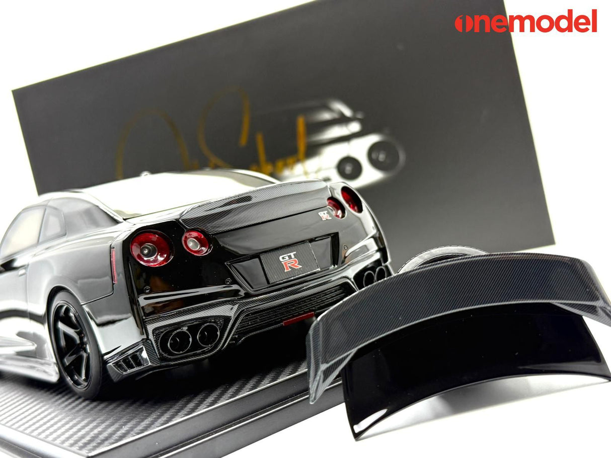 *PREORDER* One Model 1:18 Nissan GT-R R35 Custom Edition in Glossy Black