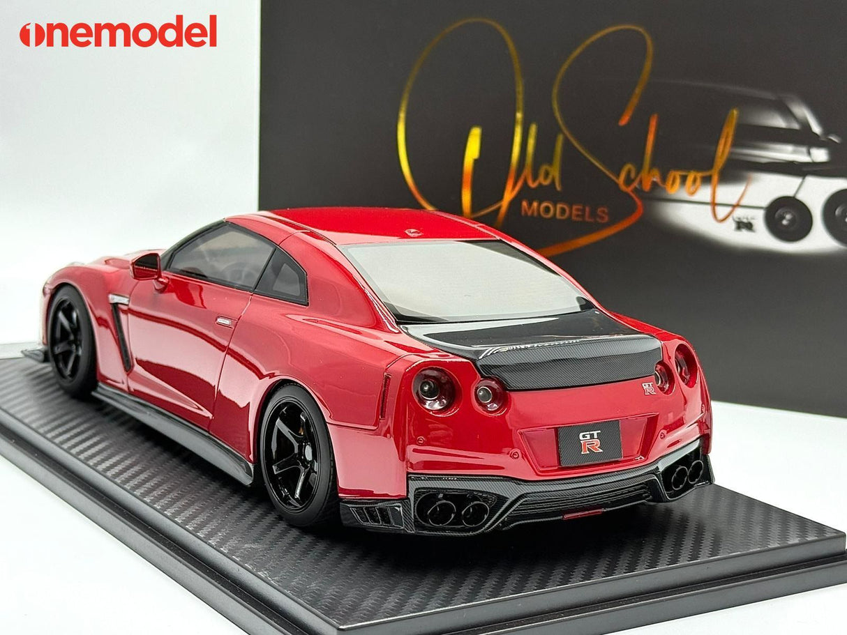*PREORDER* One Model 1:18 Nissan GT-R R35 Custom Edition in Passion Red