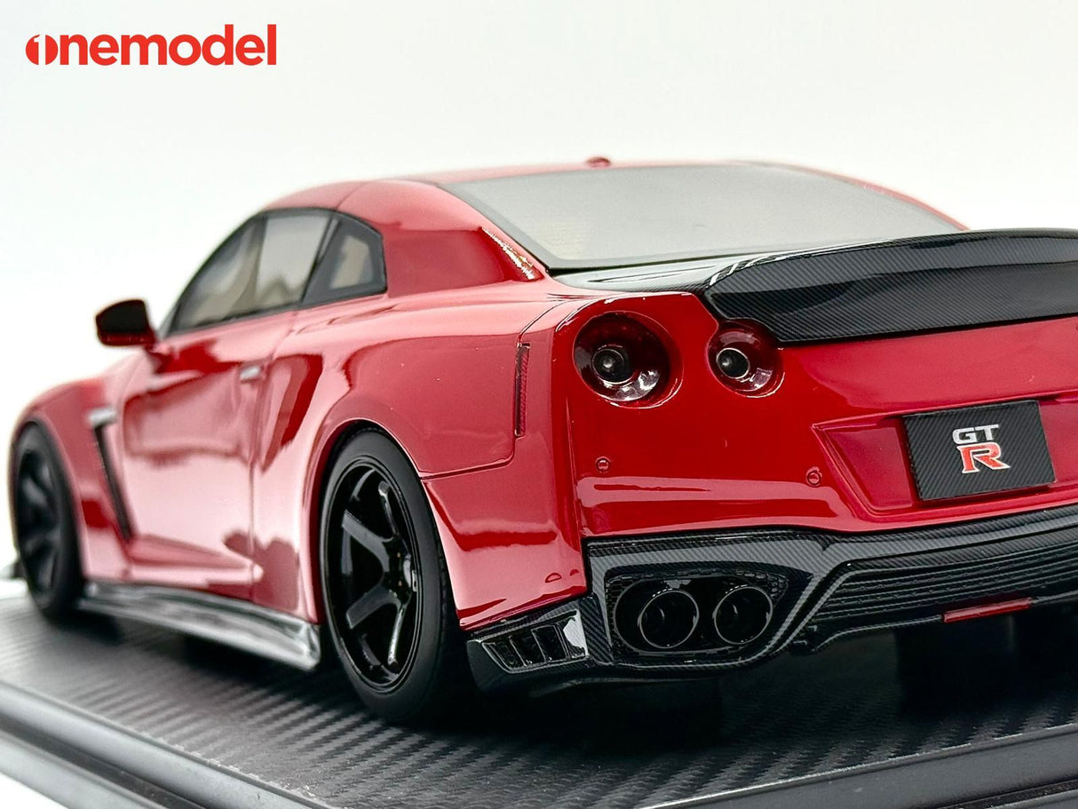 *PREORDER* One Model 1:18 Nissan GT-R R35 Custom Edition in Passion Red