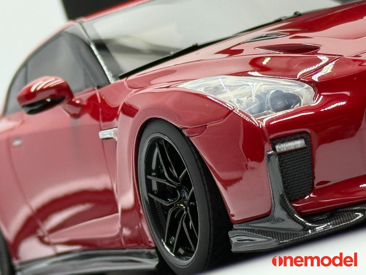 *PREORDER* One Model 1:18 Nissan GT-R R35 Custom Edition in Passion Red