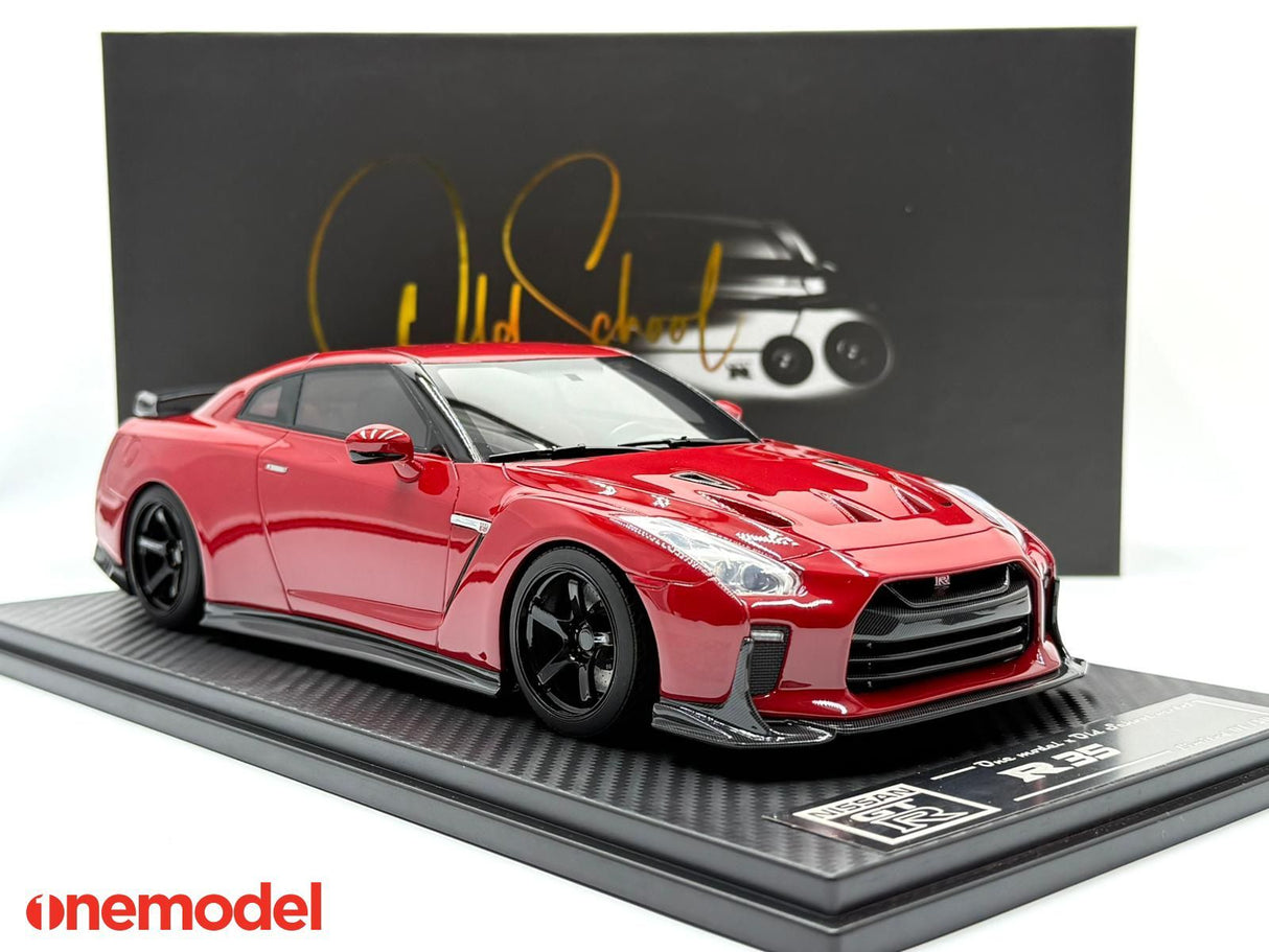 *PREORDER* One Model 1:18 Nissan GT-R R35 Custom Edition in Passion Red