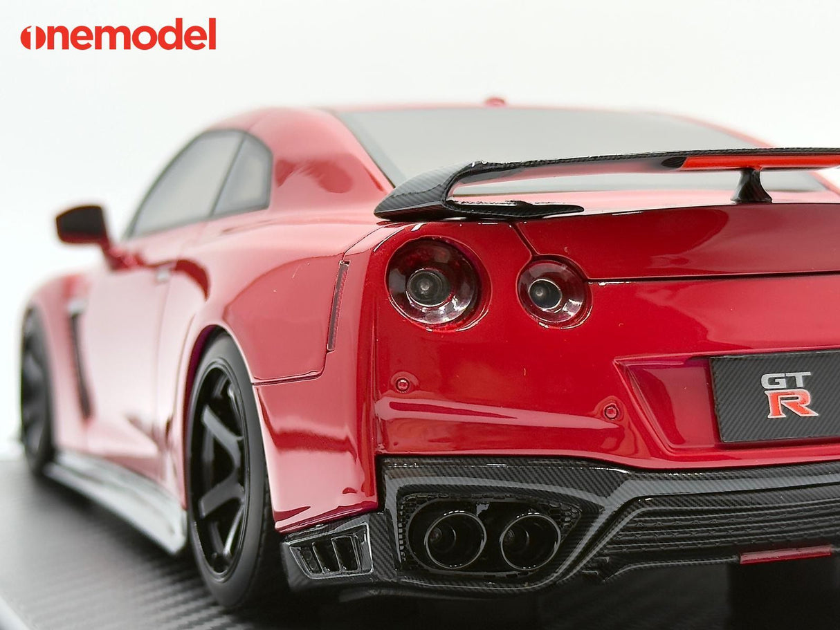 *PREORDER* One Model 1:18 Nissan GT-R R35 Custom Edition in Passion Red