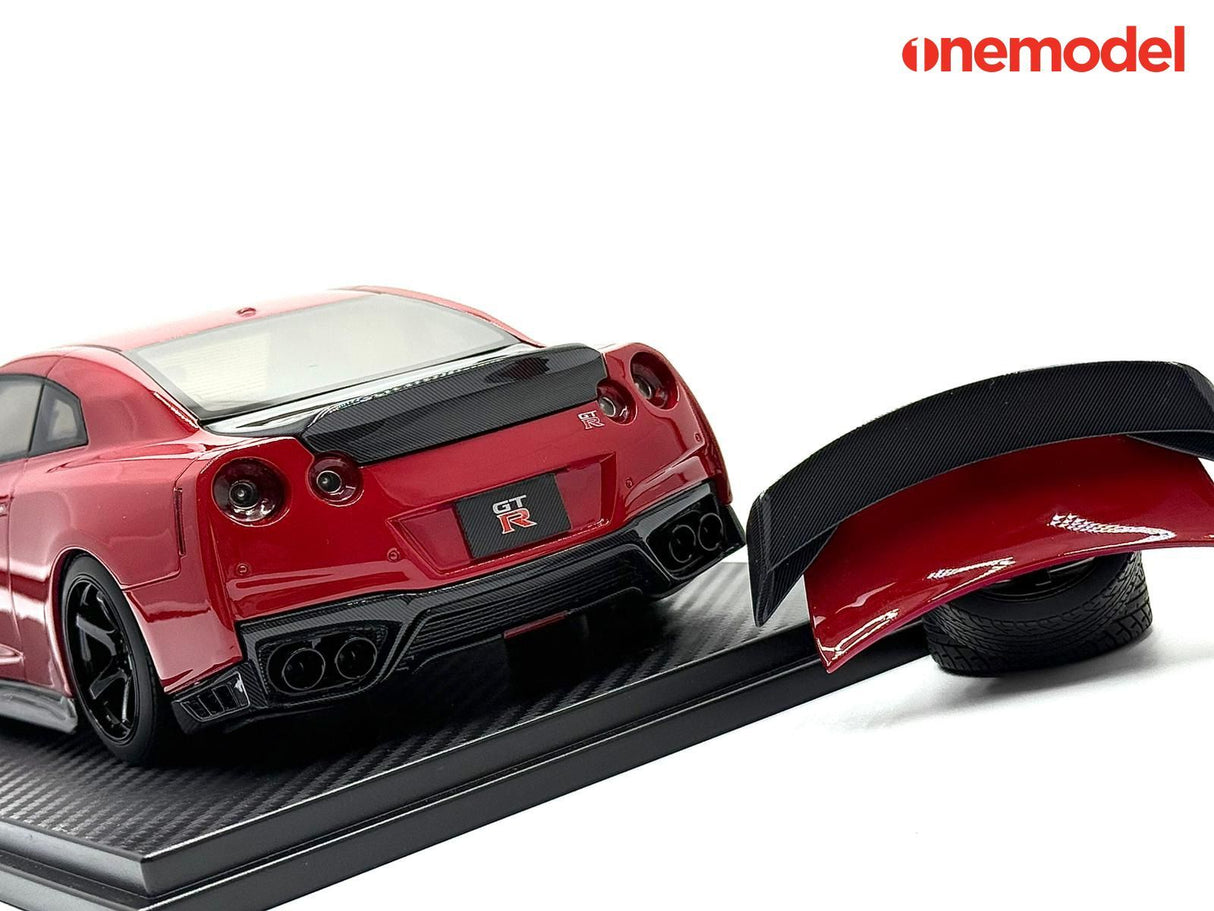 *PREORDER* One Model 1:18 Nissan GT-R R35 Custom Edition in Passion Red
