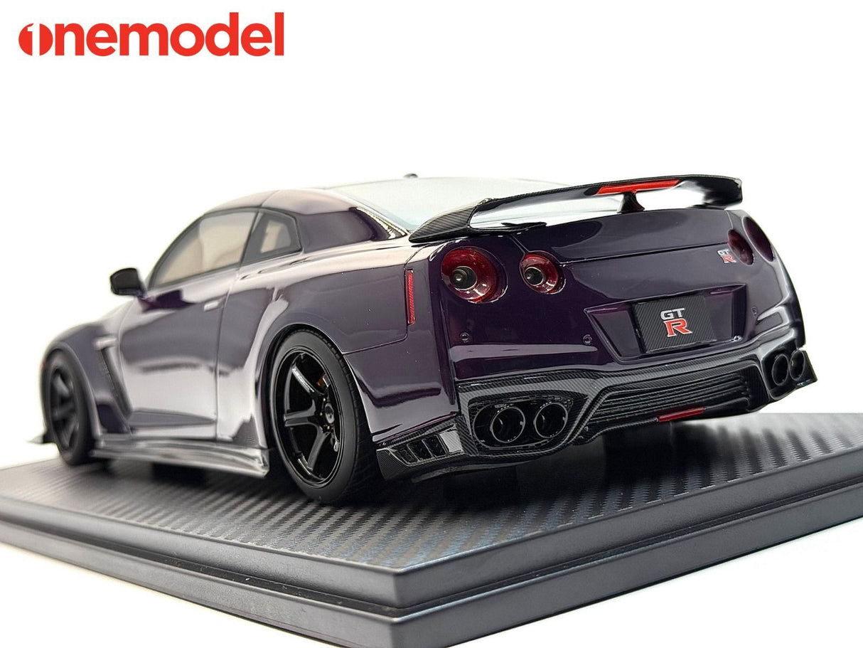 *PREORDER* One Model 1:18 Nissan GT-R R35 Custom Edition in Midnight Purple