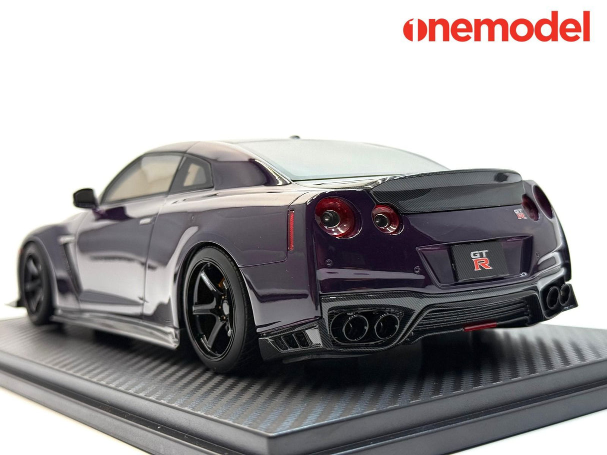 *PREORDER* One Model 1:18 Nissan GT-R R35 Custom Edition in Midnight Purple