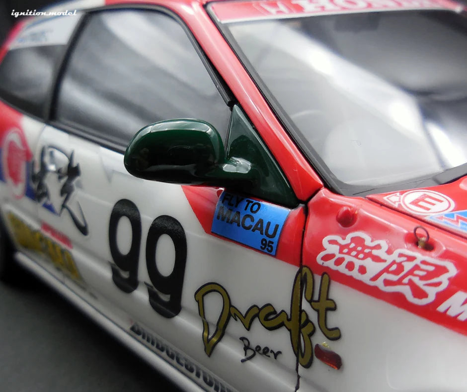 Ignition Model 1:18 Honda Civic (EG6) 出光 MOTION 無限 CIVIC (#99) 1994 Macau Cup Race