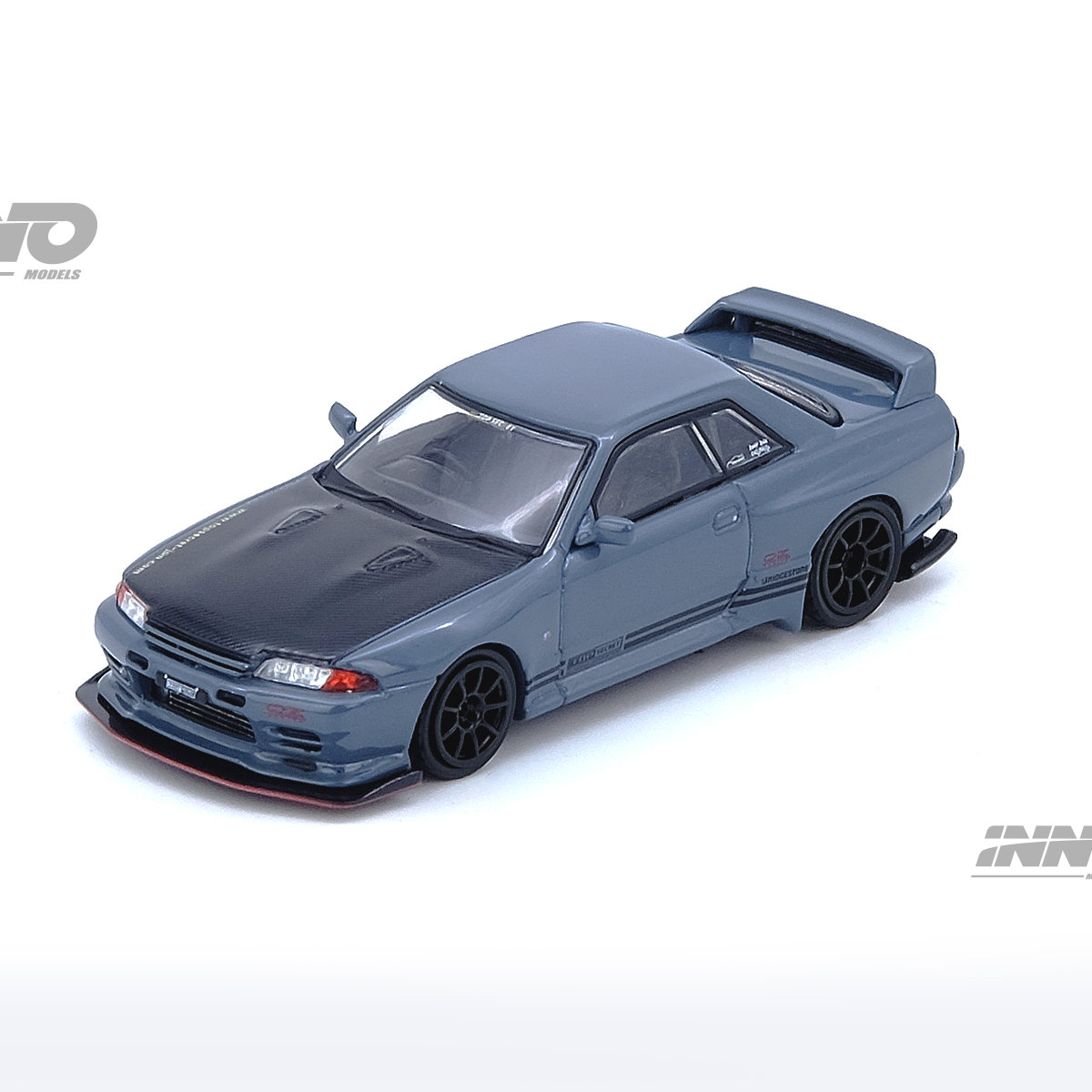 INNO64 1:64 Nissan Skyline GT-R (R32) TOP SECRET in Stealth Gray