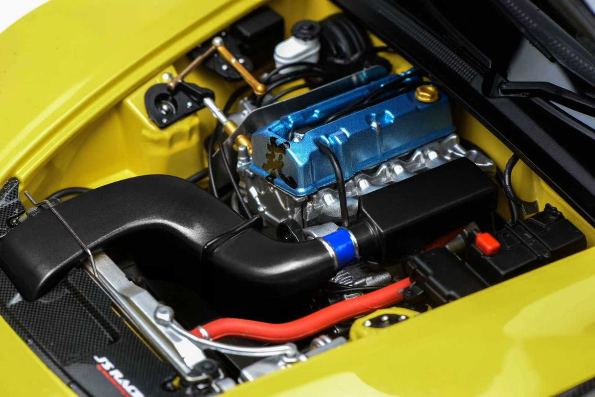 *PREORDER* MotorHelix 1:18 Honda S2000 J's Racing in New Indy Yellow Pearl