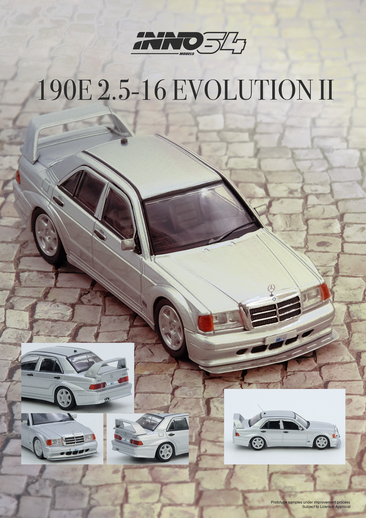*PREORDER* INNO64 1:64 Mercedes-Benz 190E in Silver