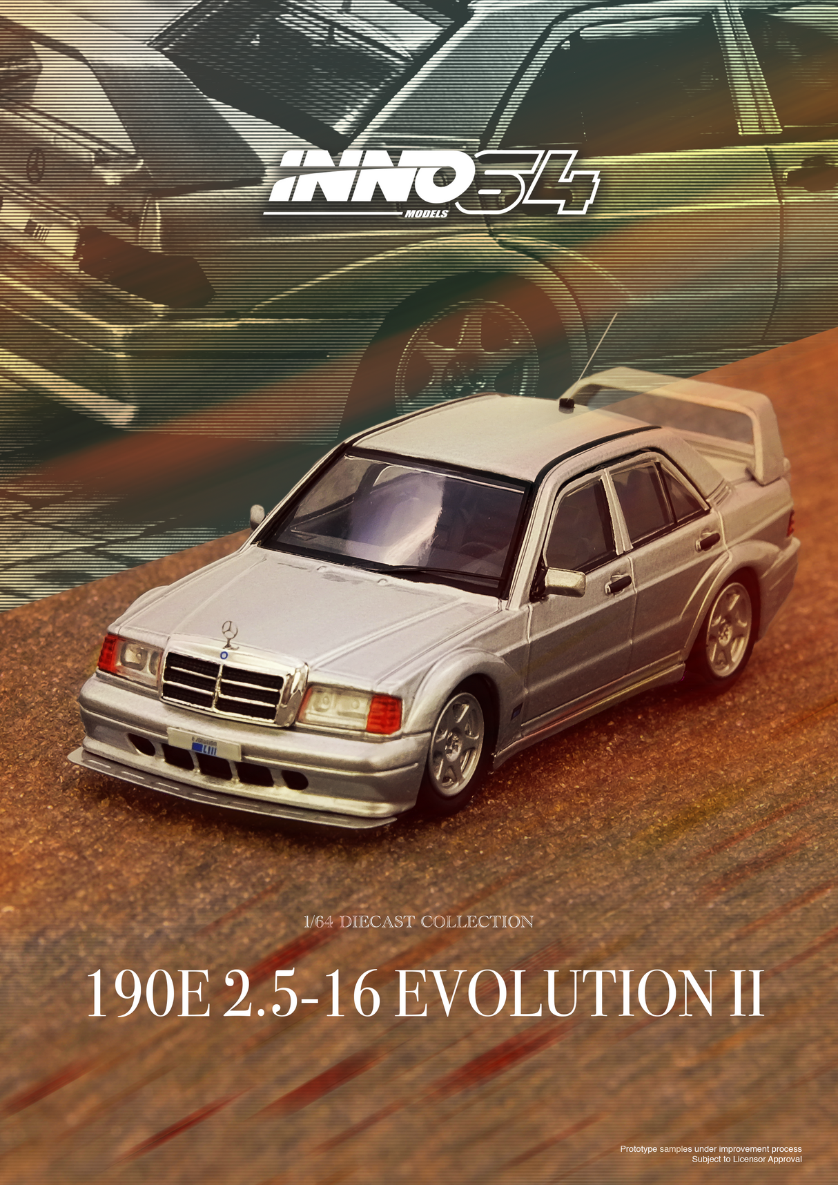 *PREORDER* INNO64 1:64 Mercedes-Benz 190E in Silver
