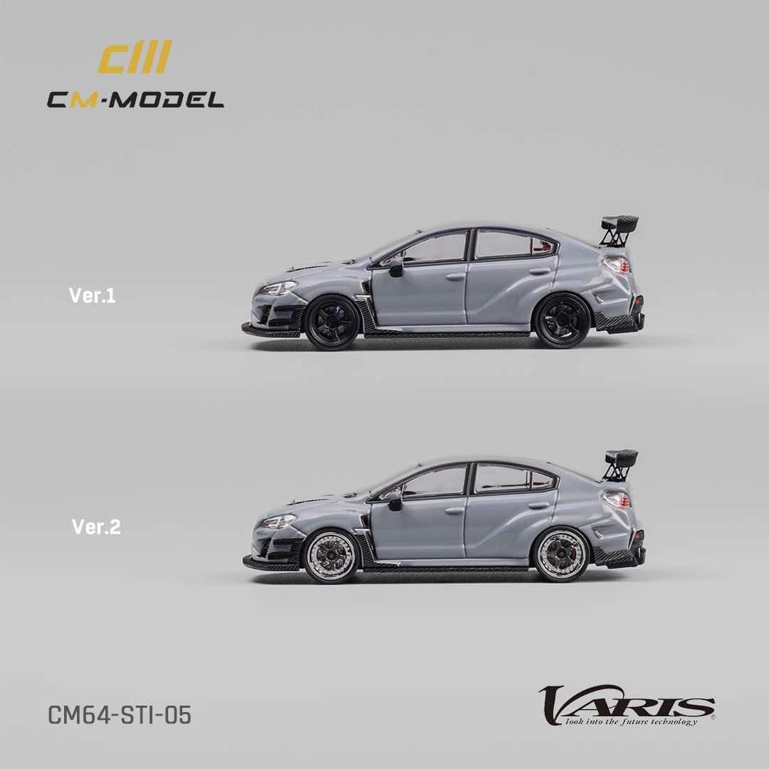 CM Model 1:64 Subaru Impreza STi VARIS Widebody 1.0 in Gray