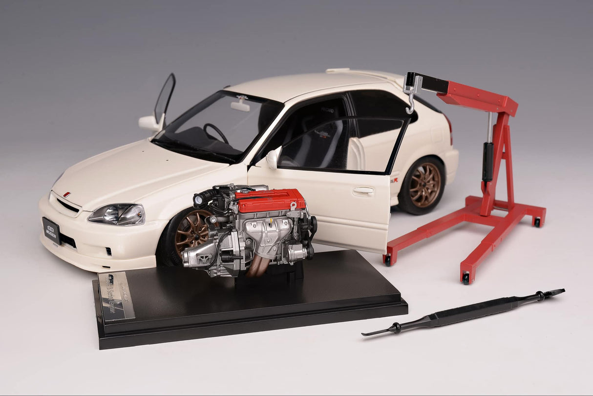 MotorHelix 1:18 Honda Civic Type-R (EK9) MUGEN in Championship White