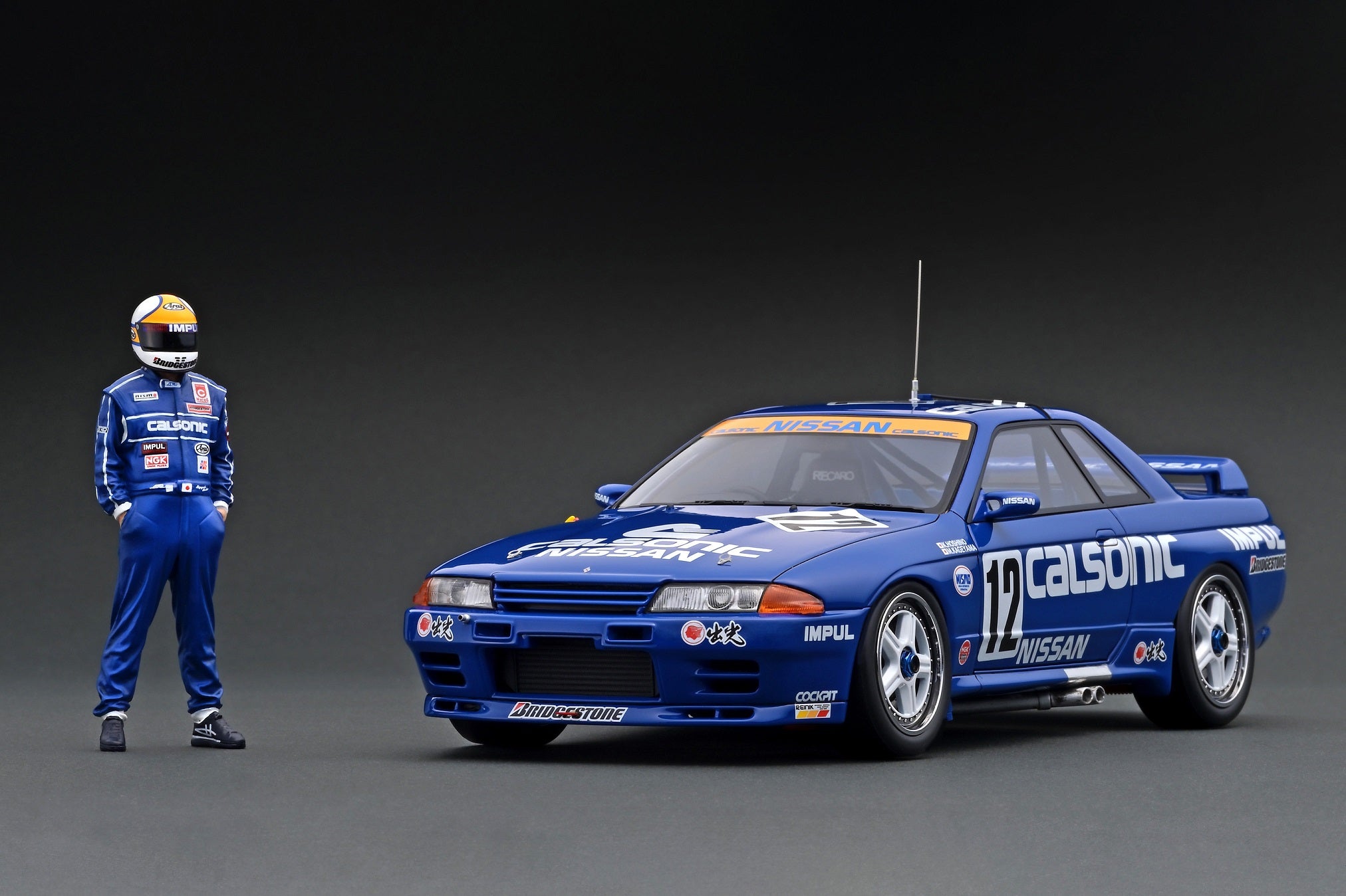 【ラッピング不可】 Ignition Model 1:18 Nissan Skyline GT-R (BNR32) CALSONIC #12 乗用車