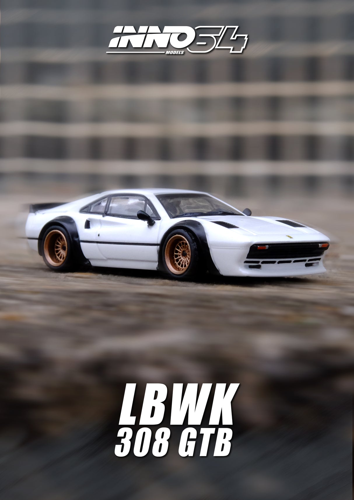 INNO64 1:64 Ferrari 308 GTB Liberty Walk in White