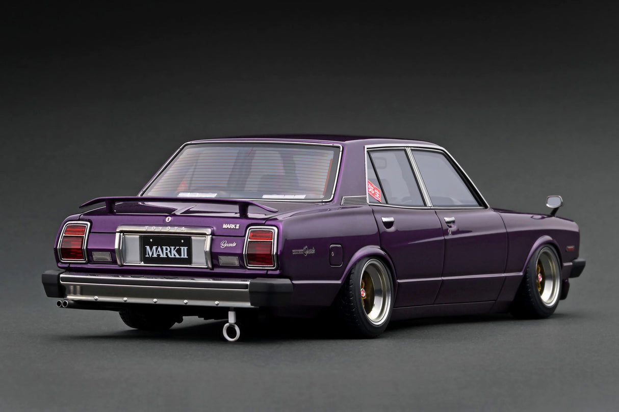 Ignition Model 1:18 Toyota Mark II Sedan Grande (MX41) in Purple Metallic