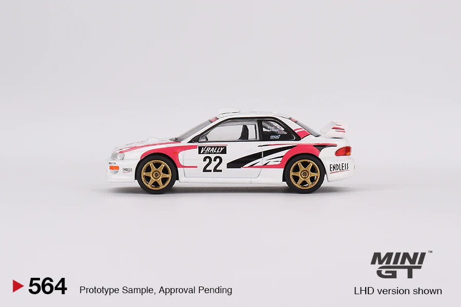 MINIGT 1:64 Subaru Impreza WRC98 1999 Rally Tour de Corse #22