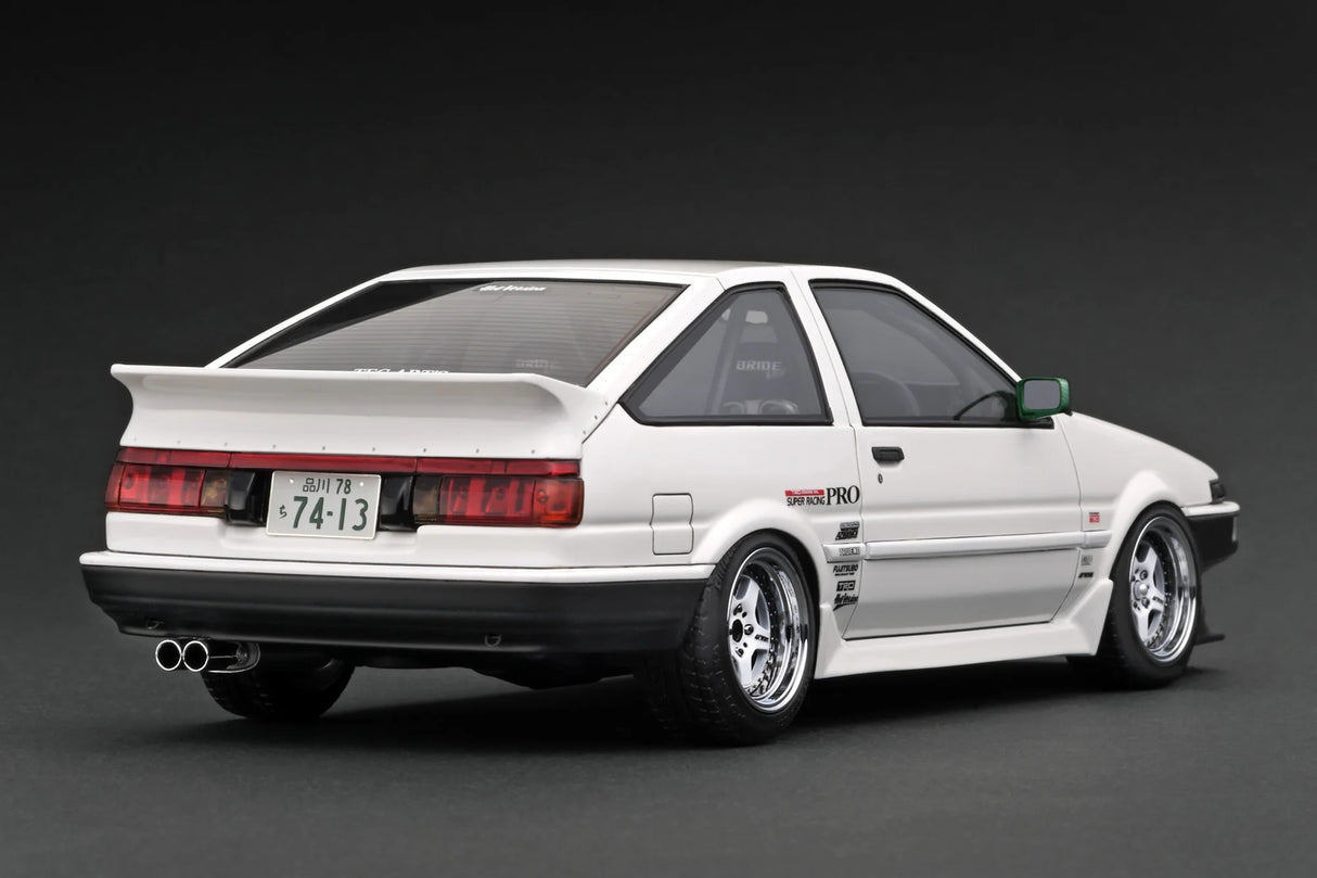 Ignition Model 1:18 Toyota Sprinter Trueno (AE86) 3DR TK-Street Late Version in White