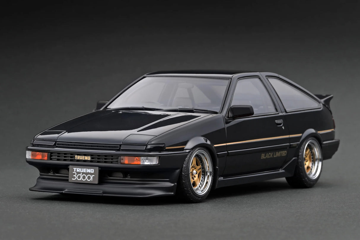 Ignition Model 1:18 Toyota Sprinter Trueno (AE86) 3DR GT Apex Limited in Black