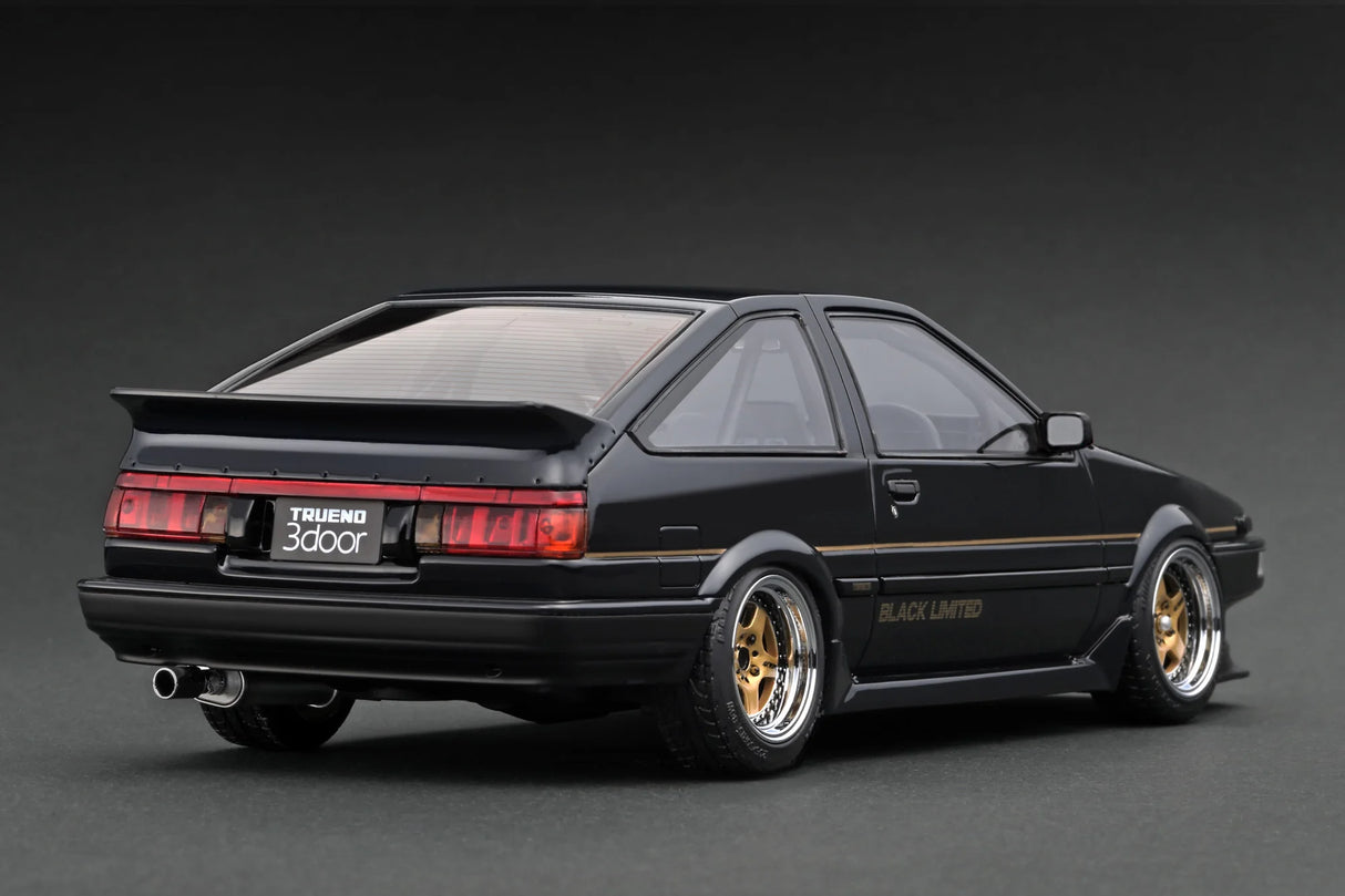 Ignition Model 1:18 Toyota Sprinter Trueno (AE86) 3DR GT Apex Limited in Black