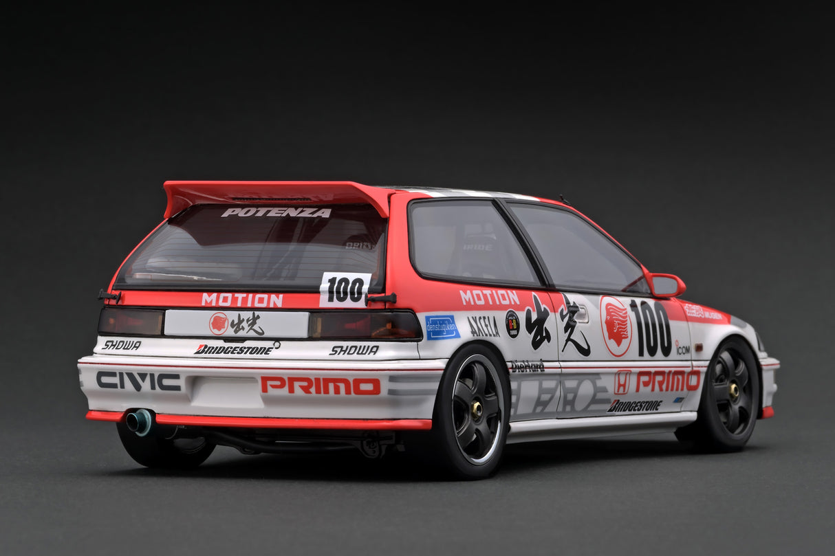 Ignition Model 1:18 Honda Civic (EF9) SiR in White / Red