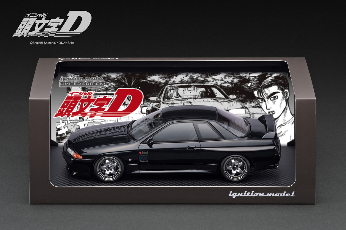 *PREORDER* Ignition Model 1:18 INITIAL D Nissan Skyline GT-R V-SpecII (BNR32) in Black