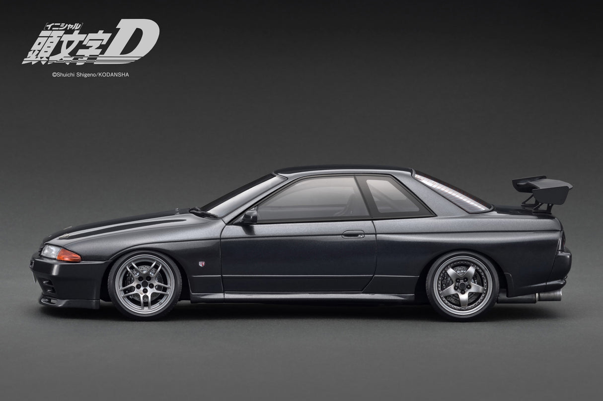 *PREORDER* Ignition Model 1:18 INITIAL D Nissan Skyline GT-R V-SpecII (BNR32) in Gun Gray Metallic