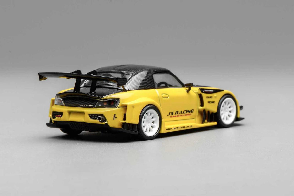 *PREORDER* MotorHelix 1:64 Honda S2000 J's Racing in New Indy Yellow Pearl