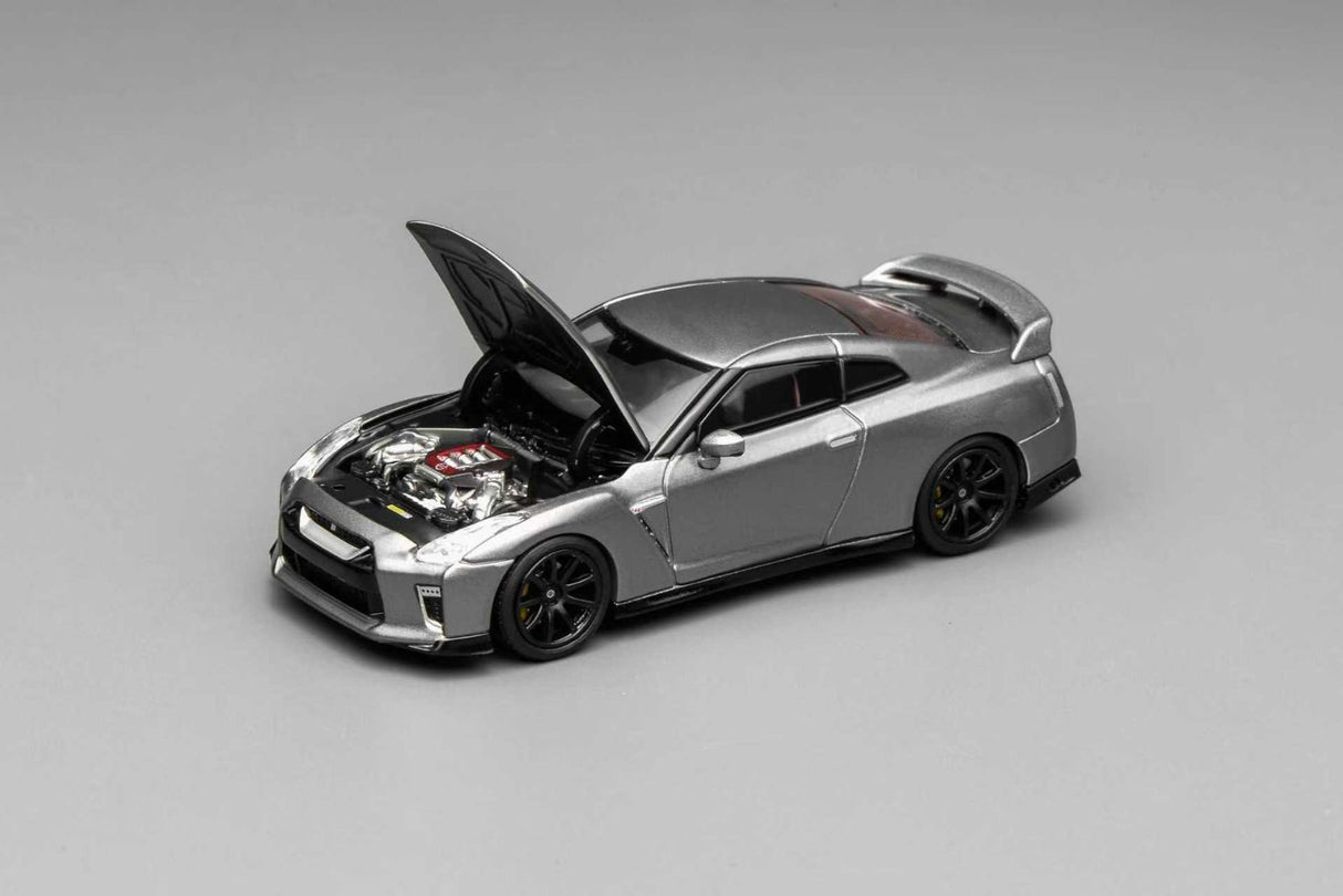 *PREORDER* MotorHelix 1:64 Nissan GT-R (R35) Track Edition Engineered by NISMO 2020 in Dark Metal Gray